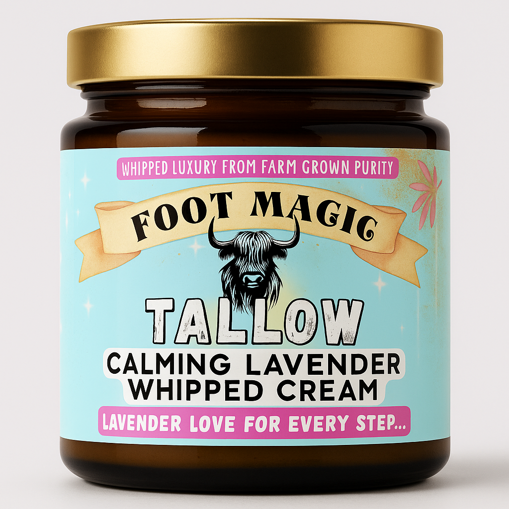 Foot Magic: Tallow Whipped Cream- Calming Lavender