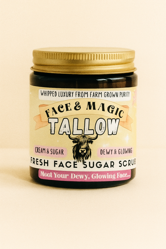 Face Magic: Tallow Fresh Face Sugar Scrub-Cream & Sugar