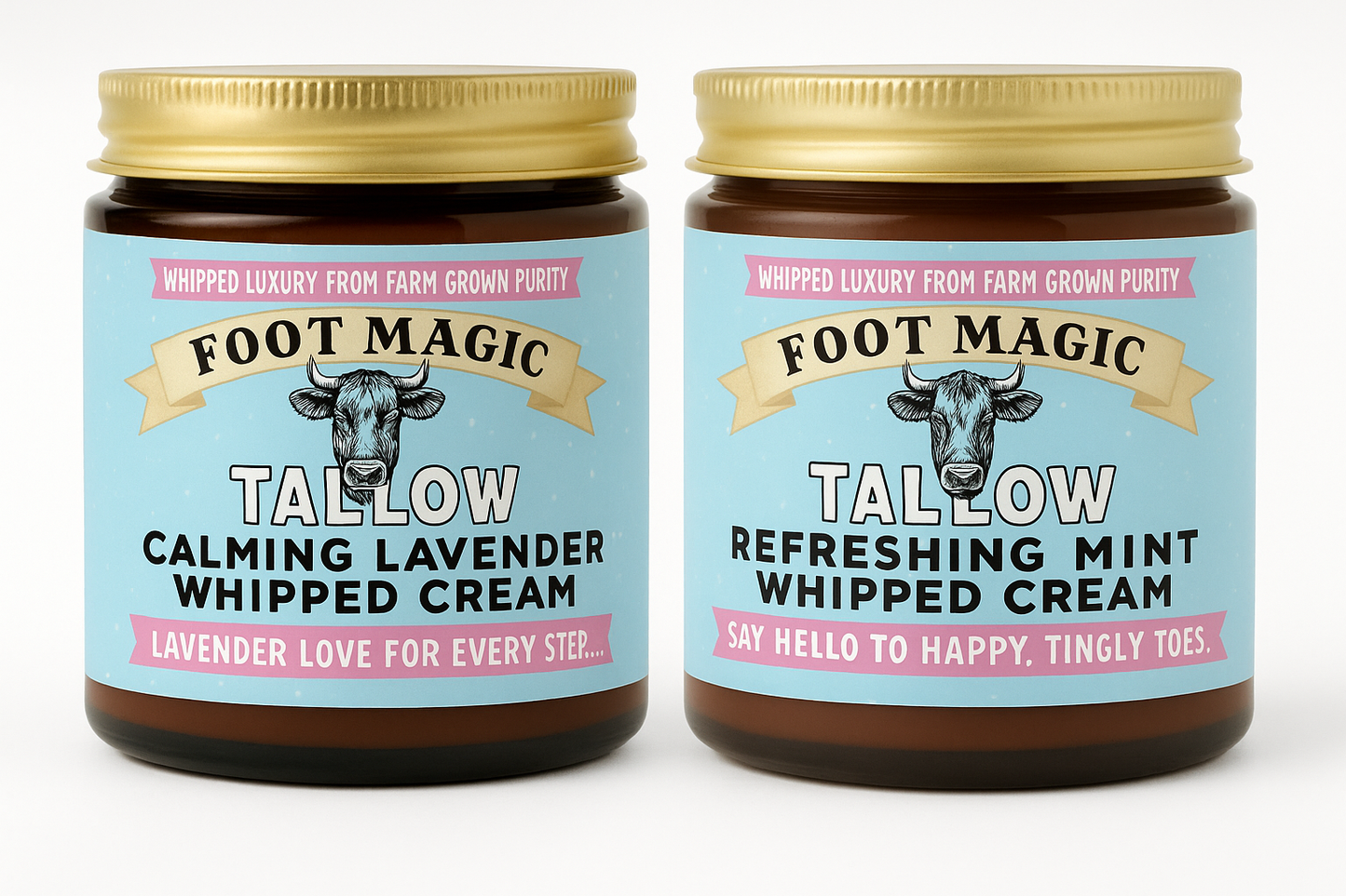 Foot Magic: Tallow Whipped Cream- Calming Lavender