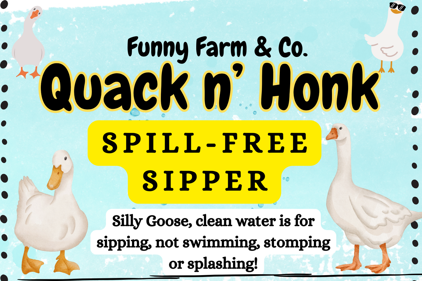 Quack & Honk Spill-Free Sipper
