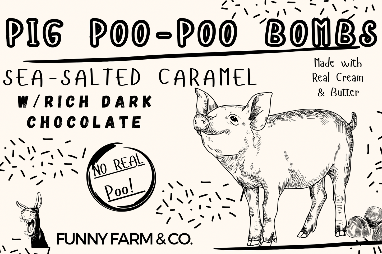 Funny Farm Chocolates- Pig Poo Bombs