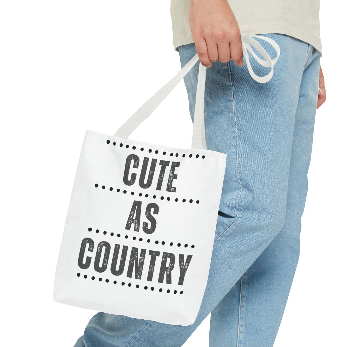 Cute As Country Rural Tote Bag — Farmhouse Rustic Market Tote