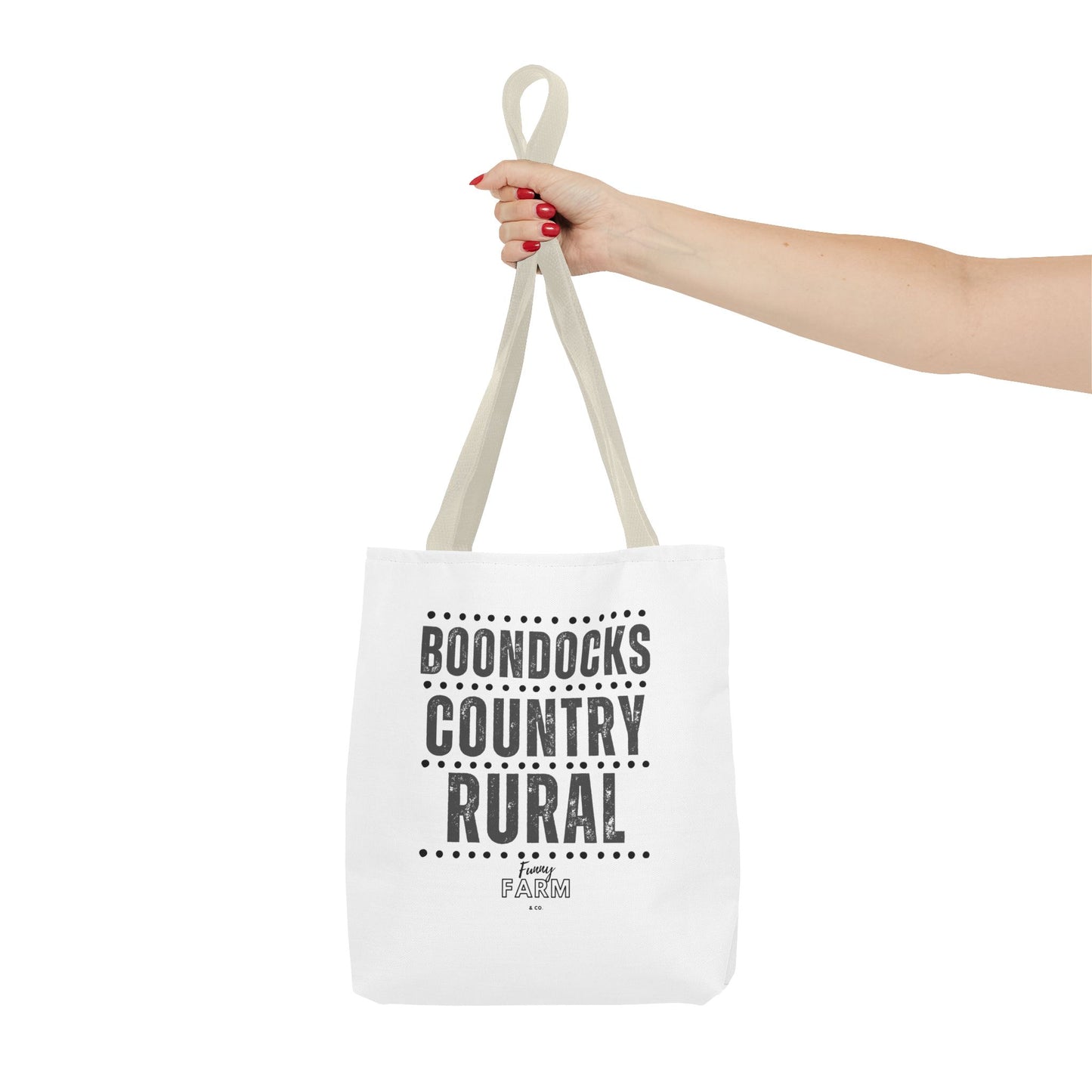 Boondocks Country Rural Tote Bag — Farmhouse Rustic Market Tote