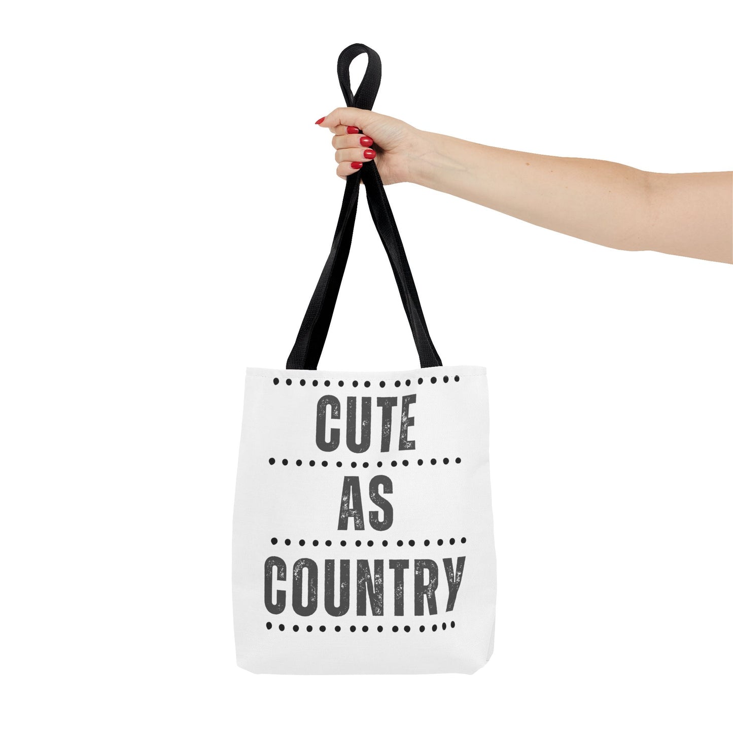 Cute As Country Rural Tote Bag — Farmhouse Rustic Market Tote