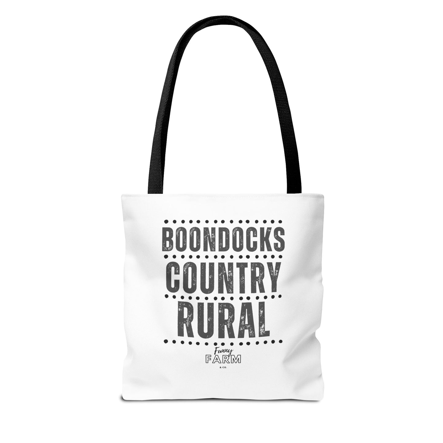Boondocks Country Rural Tote Bag — Farmhouse Rustic Market Tote