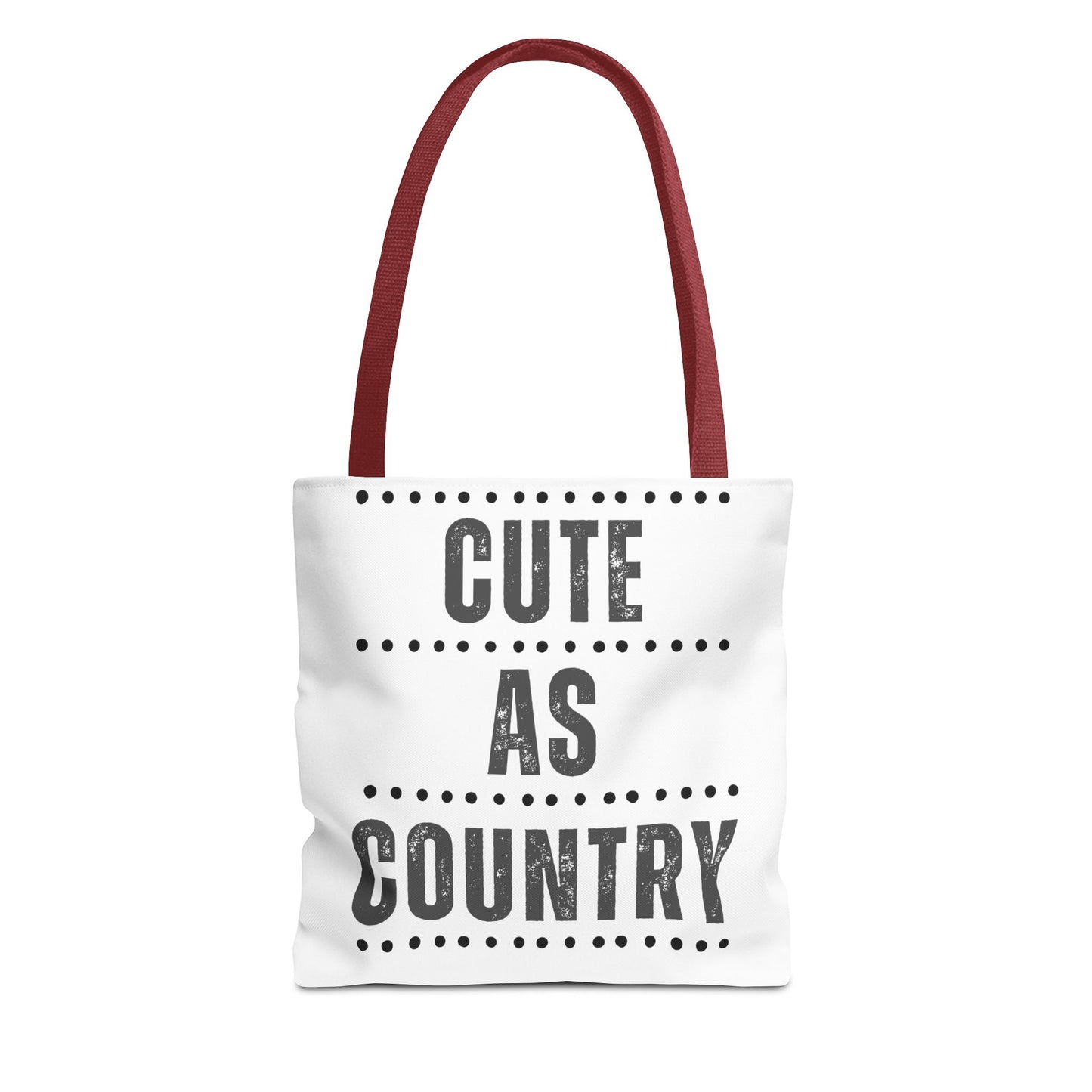 Cute As Country Rural Tote Bag — Farmhouse Rustic Market Tote