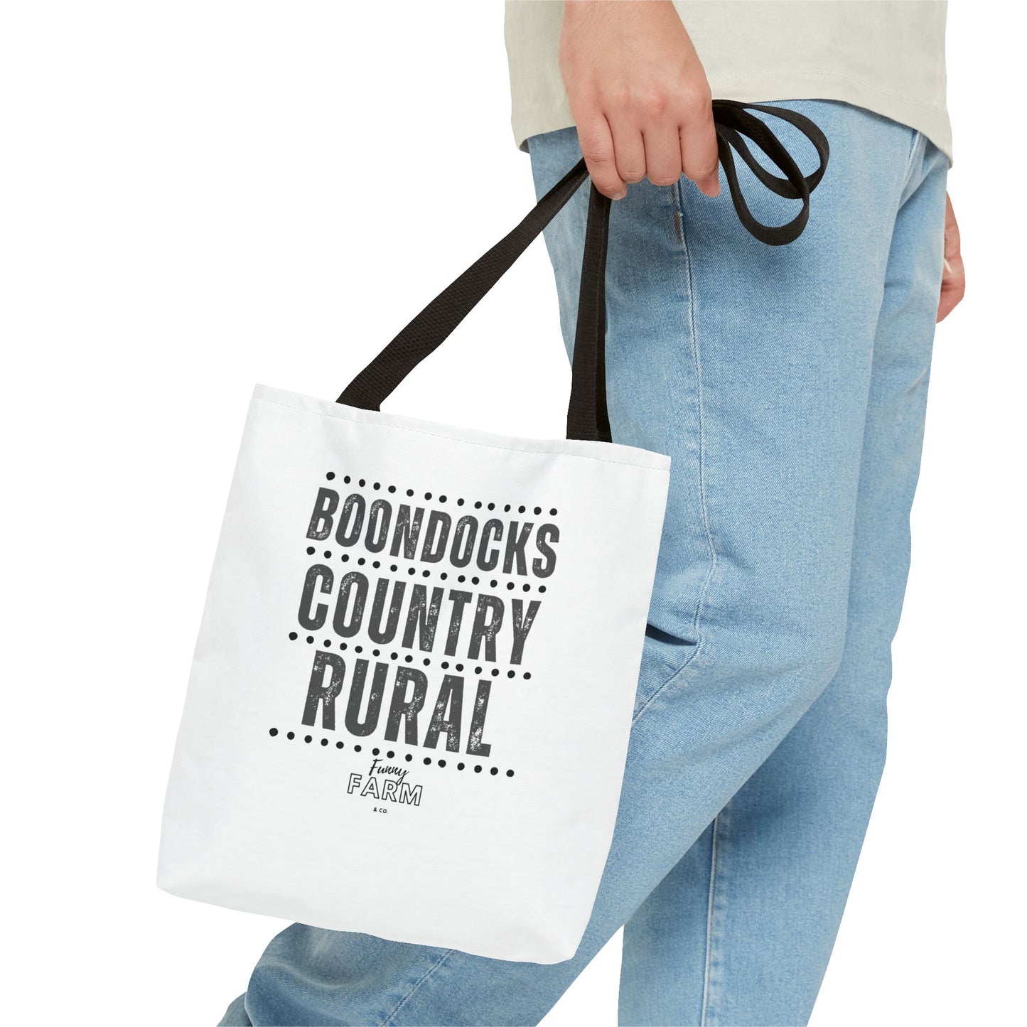 Boondocks Country Rural Tote Bag — Farmhouse Rustic Market Tote