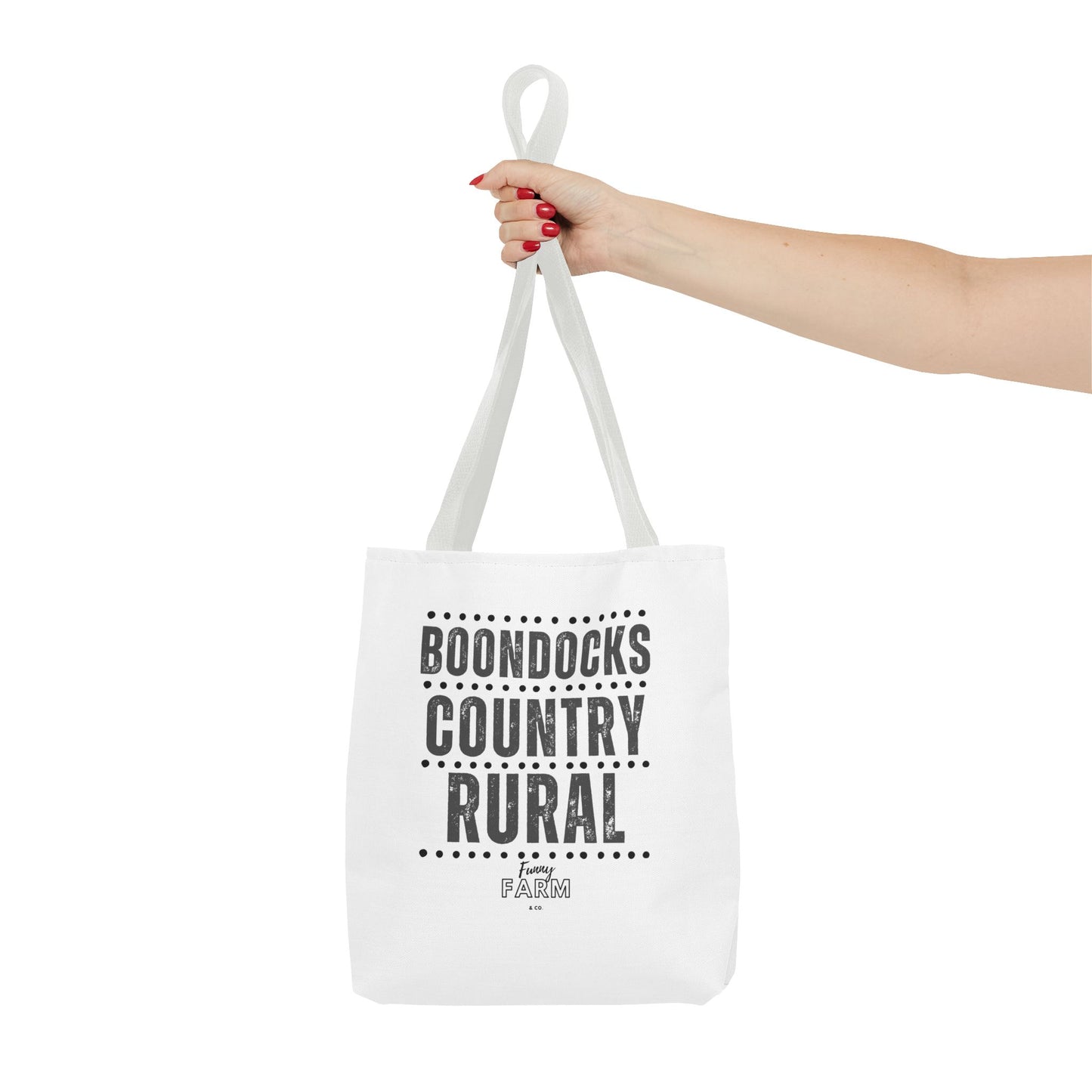 Boondocks Country Rural Tote Bag — Farmhouse Rustic Market Tote