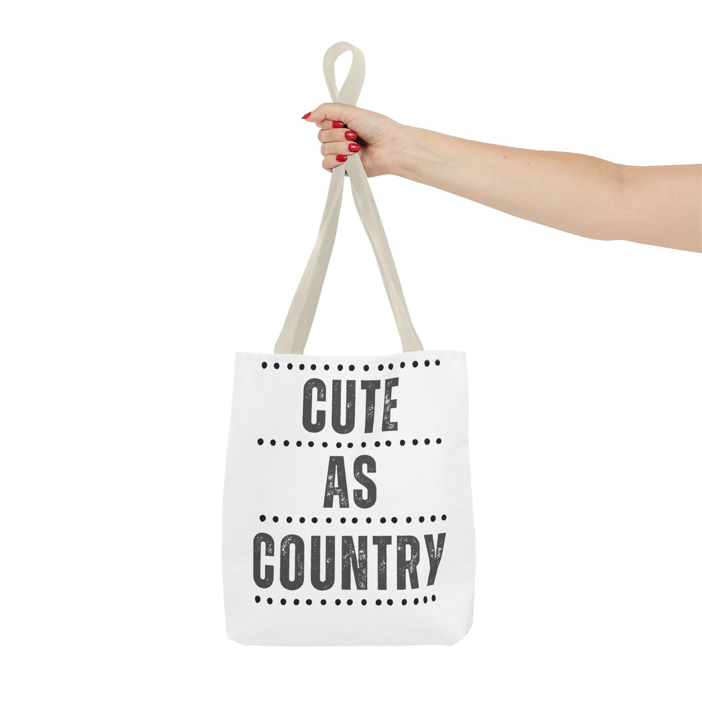 Cute As Country Rural Tote Bag — Farmhouse Rustic Market Tote