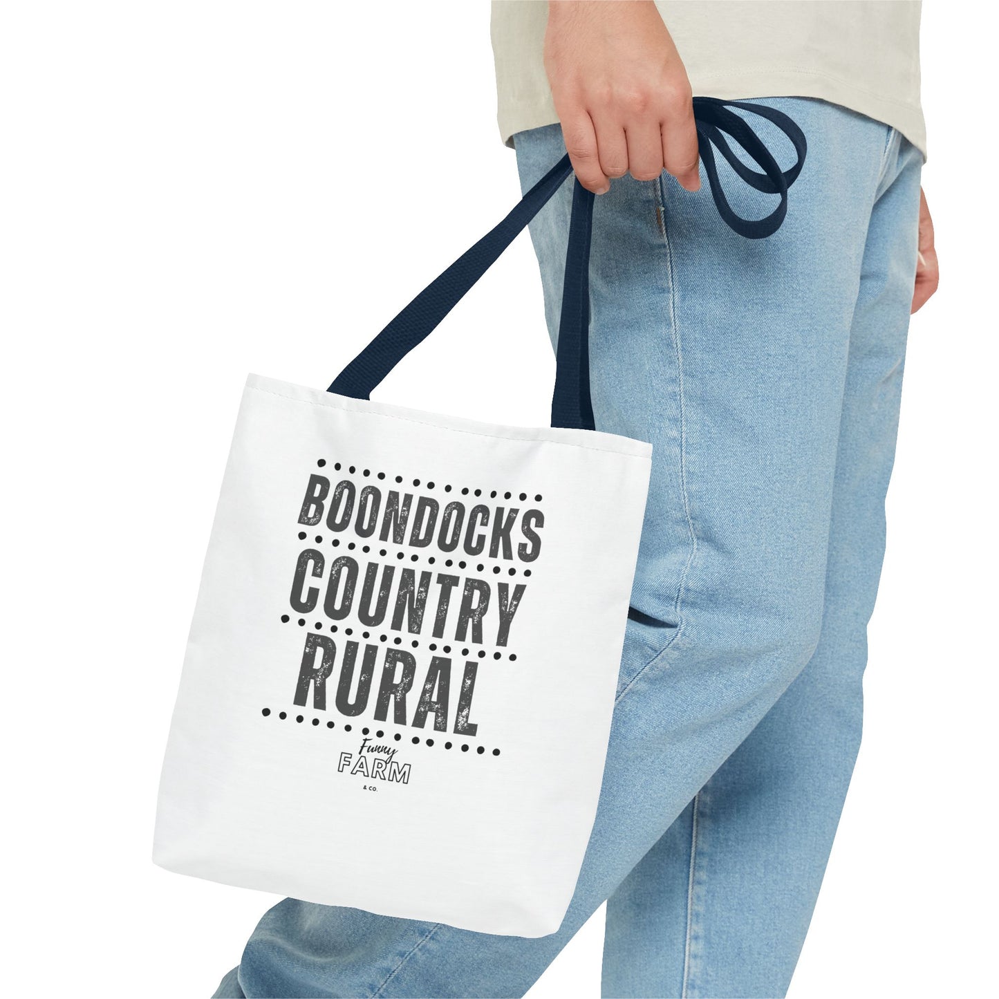 Boondocks Country Rural Tote Bag — Farmhouse Rustic Market Tote