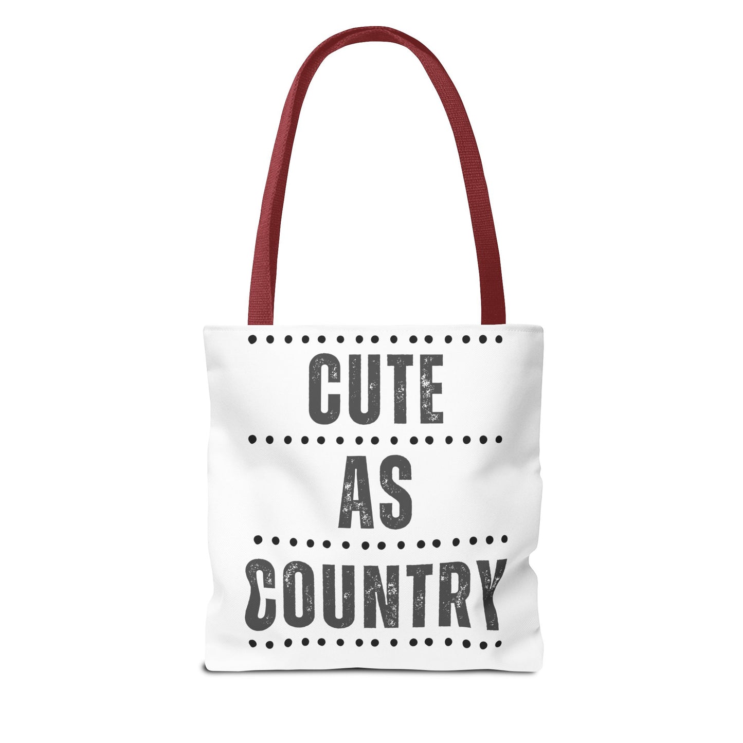 Cute As Country Rural Tote Bag — Farmhouse Rustic Market Tote