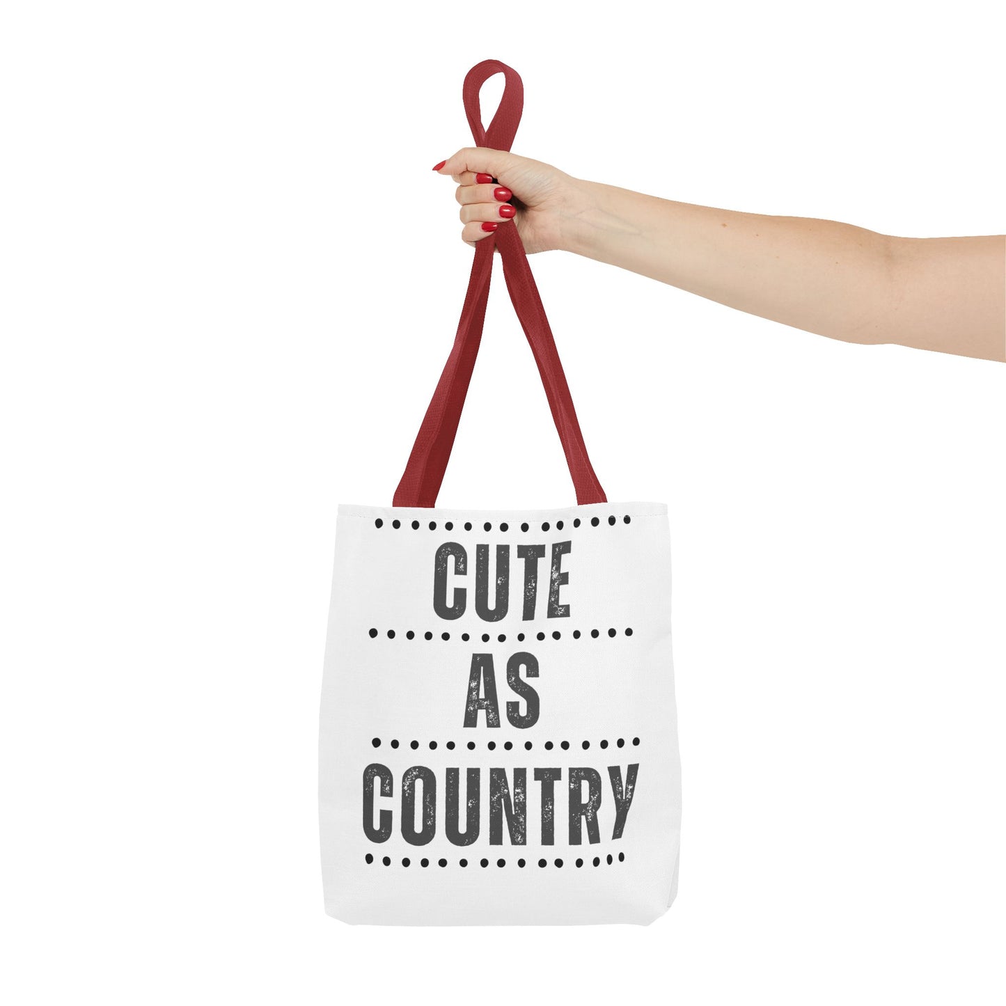 Cute As Country Rural Tote Bag — Farmhouse Rustic Market Tote