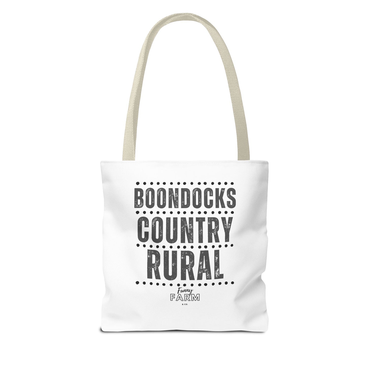 Boondocks Country Rural Tote Bag — Farmhouse Rustic Market Tote