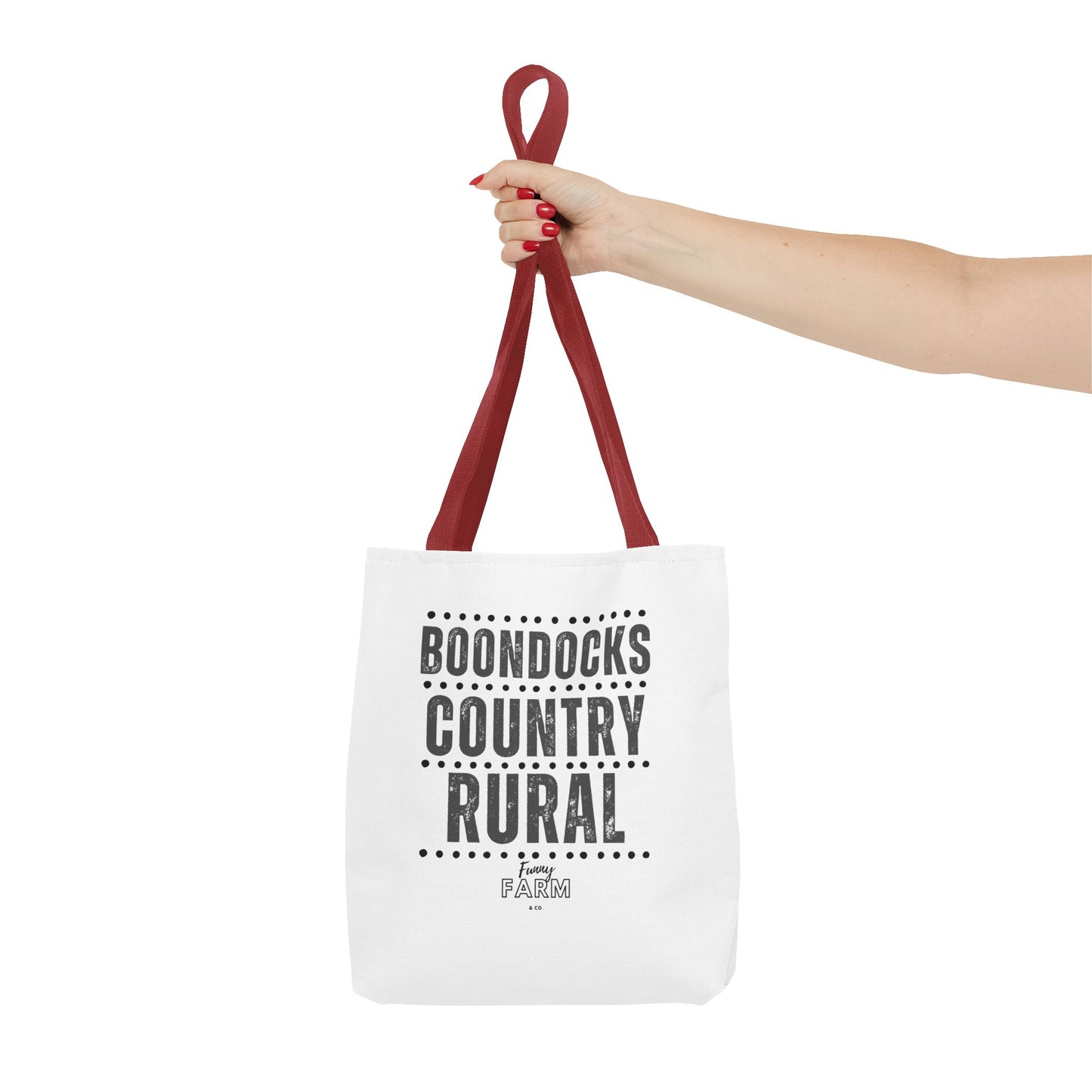 Boondocks Country Rural Tote Bag — Farmhouse Rustic Market Tote