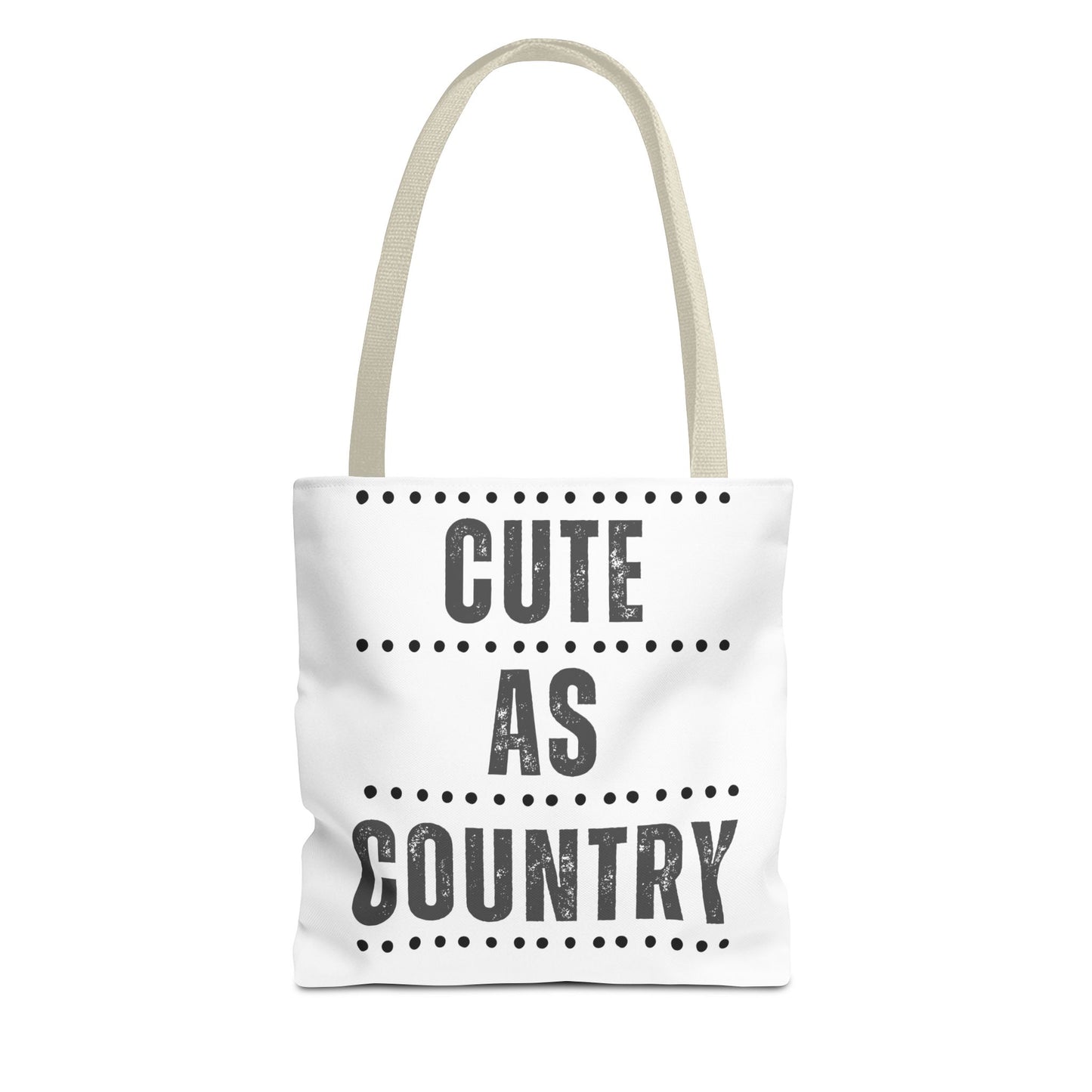 Cute As Country Rural Tote Bag — Farmhouse Rustic Market Tote