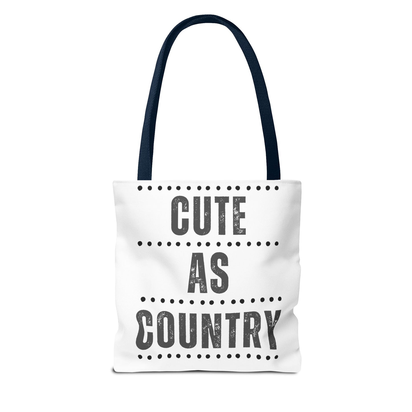 Cute As Country Rural Tote Bag — Farmhouse Rustic Market Tote