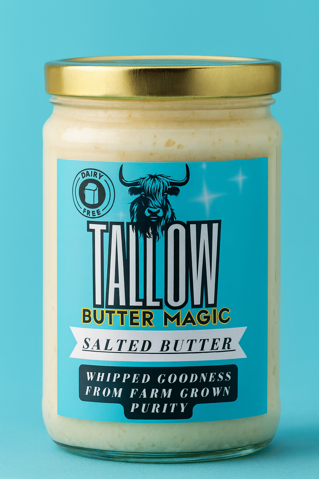 Whipped Grass-Fed Tallow Salted Butter-Dairy Free, Keto & Low Carb