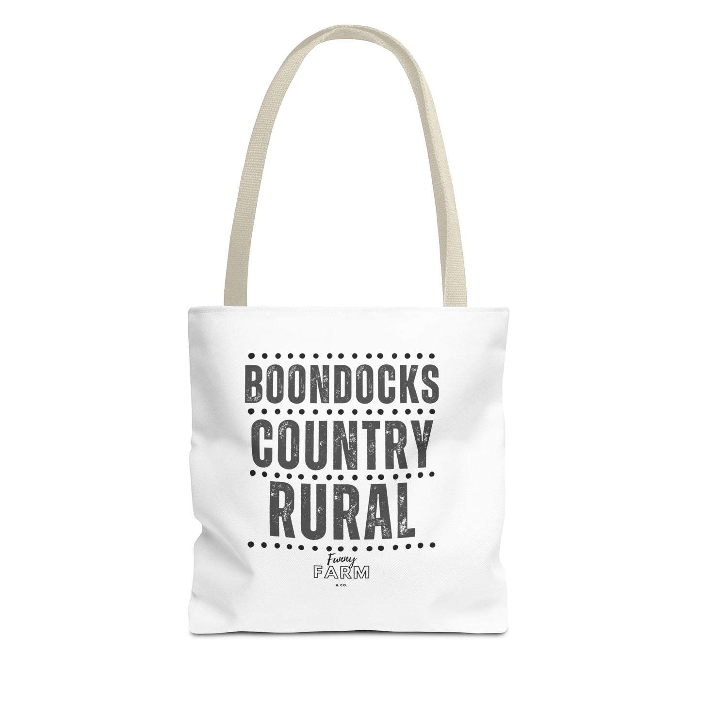 Boondocks Country Rural Tote Bag — Farmhouse Rustic Market Tote
