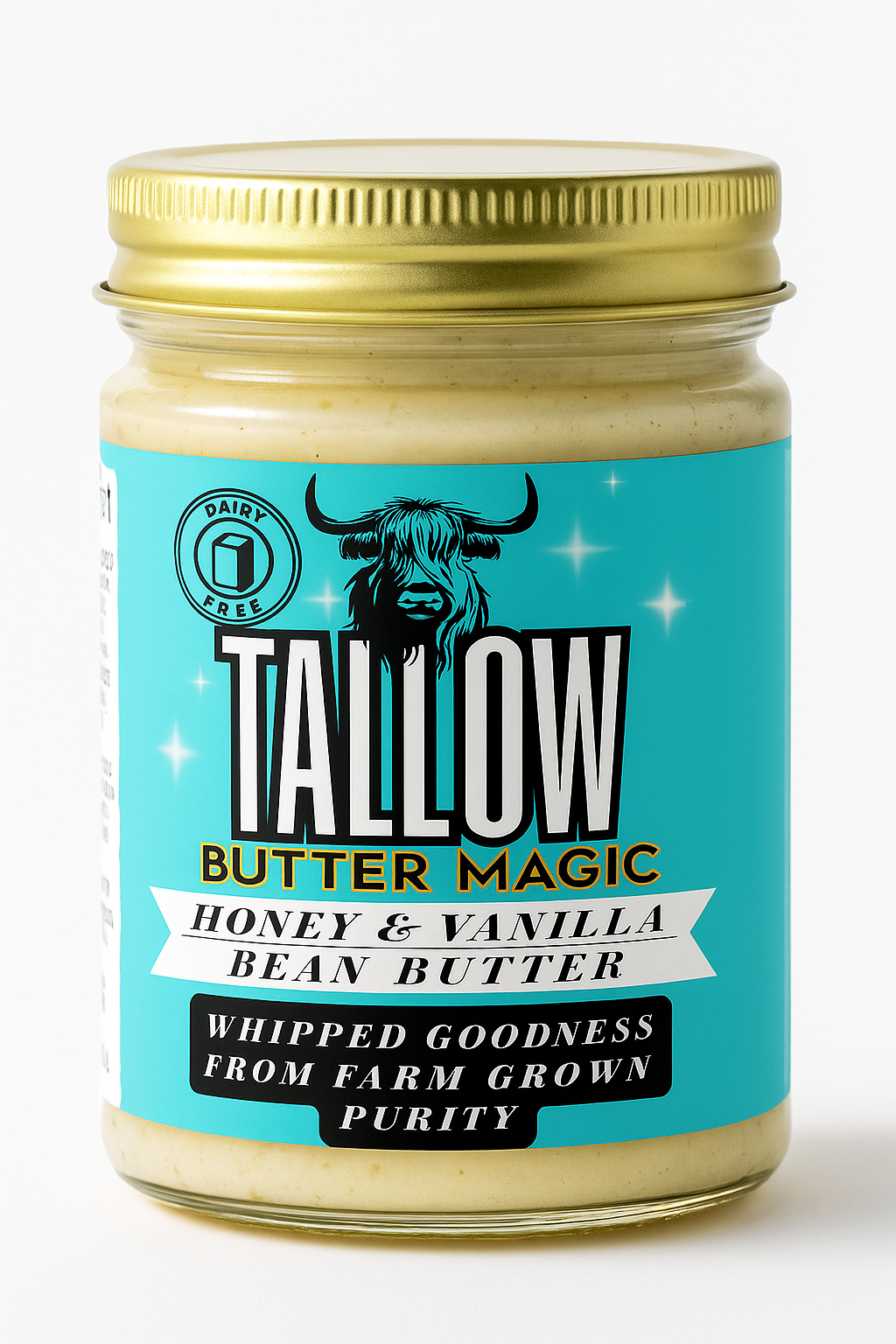 Whipped Grass-Fed Tallow Honey Butter-Dairy Free