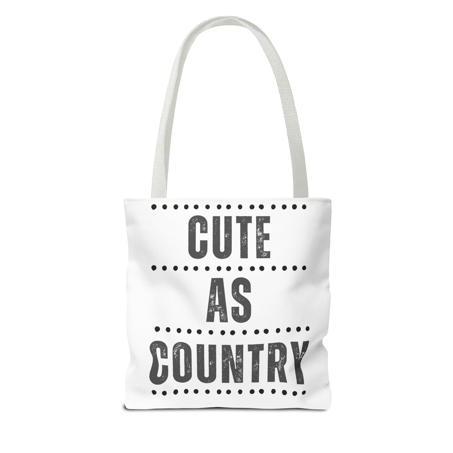 Cute As Country Rural Tote Bag — Farmhouse Rustic Market Tote