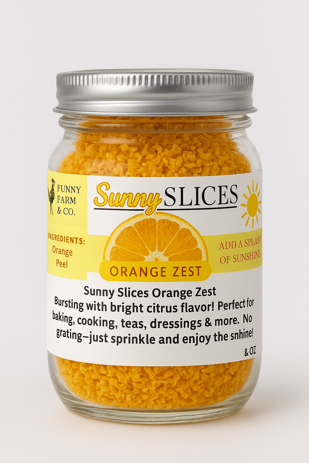 Sunny Slices: Orange Zest Seasoning