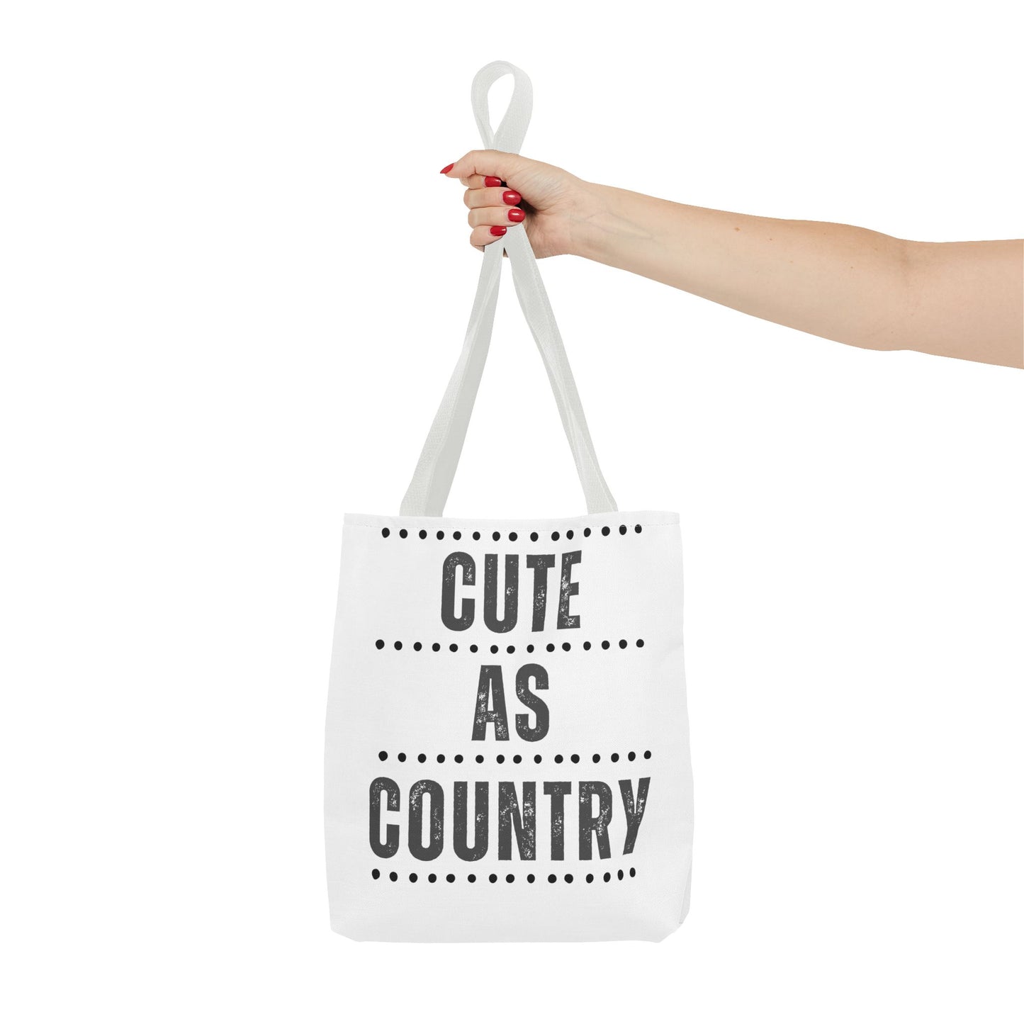 Cute As Country Rural Tote Bag — Farmhouse Rustic Market Tote