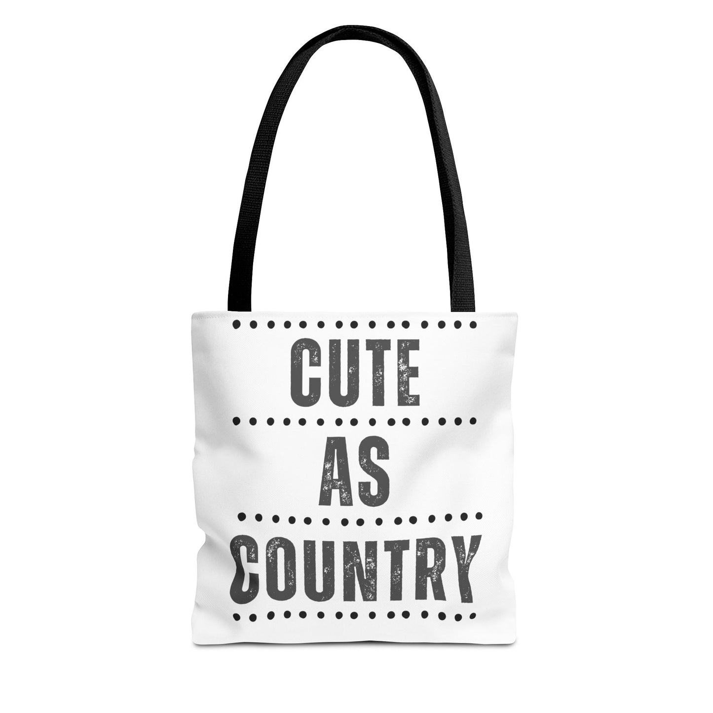 Cute As Country Rural Tote Bag — Farmhouse Rustic Market Tote