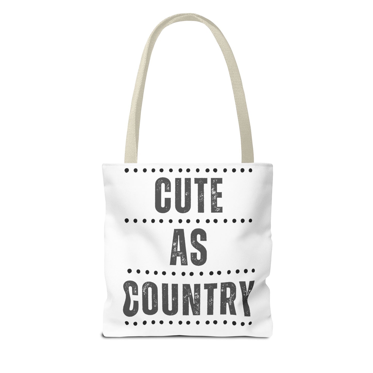 Cute As Country Rural Tote Bag — Farmhouse Rustic Market Tote
