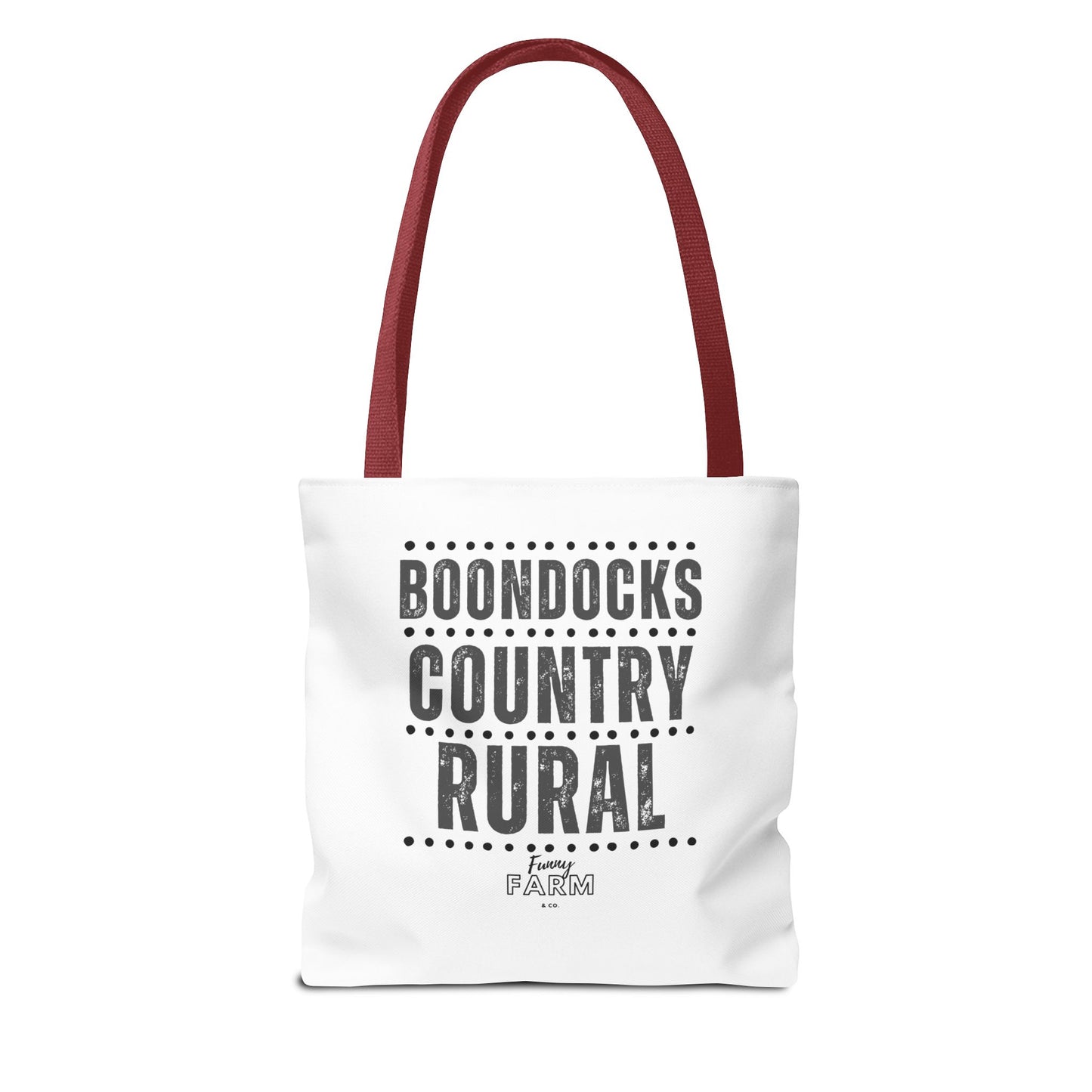 Boondocks Country Rural Tote Bag — Farmhouse Rustic Market Tote
