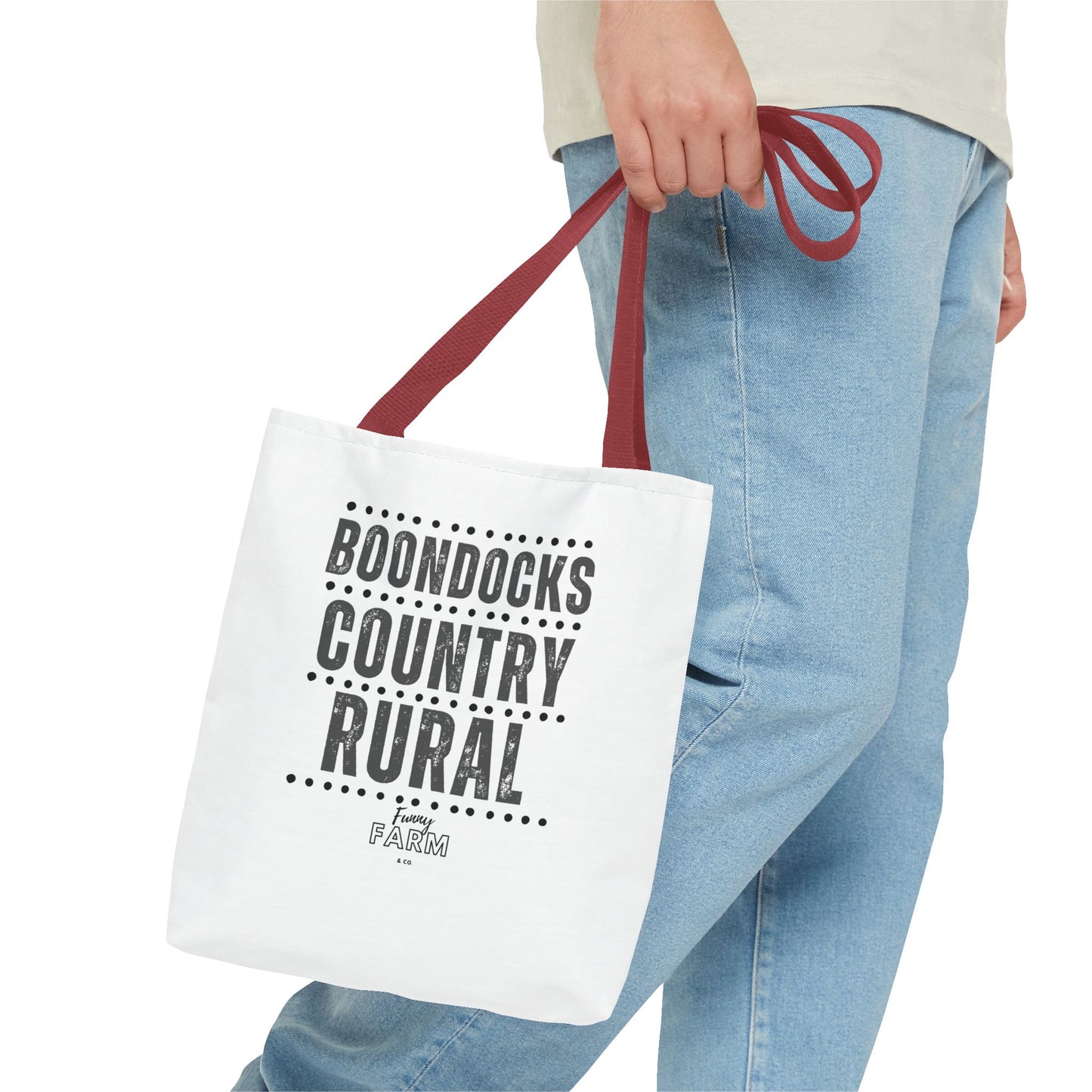 Boondocks Country Rural Tote Bag — Farmhouse Rustic Market Tote