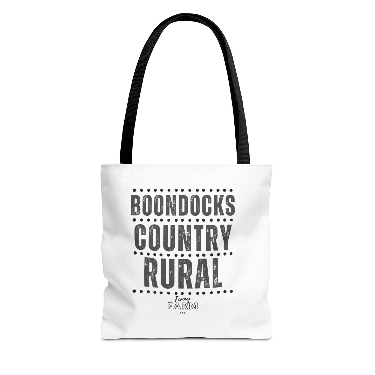 Boondocks Country Rural Tote Bag — Farmhouse Rustic Market Tote