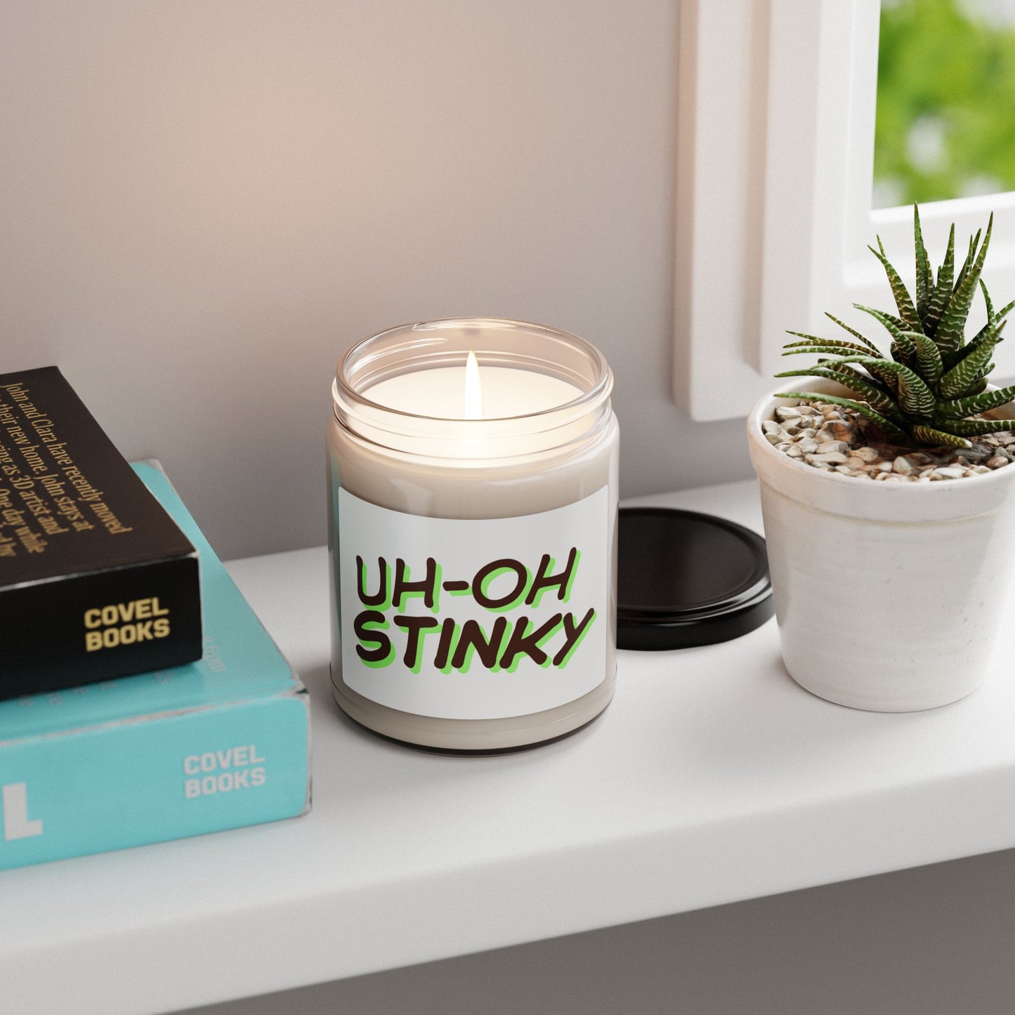 Soy Scented Candle — “Uh-Oh Stinky”