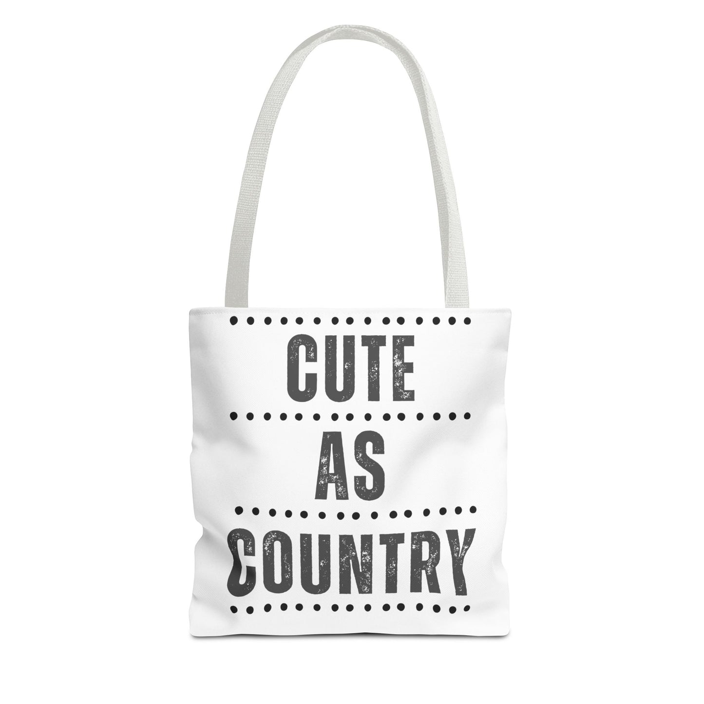 Cute As Country Rural Tote Bag — Farmhouse Rustic Market Tote