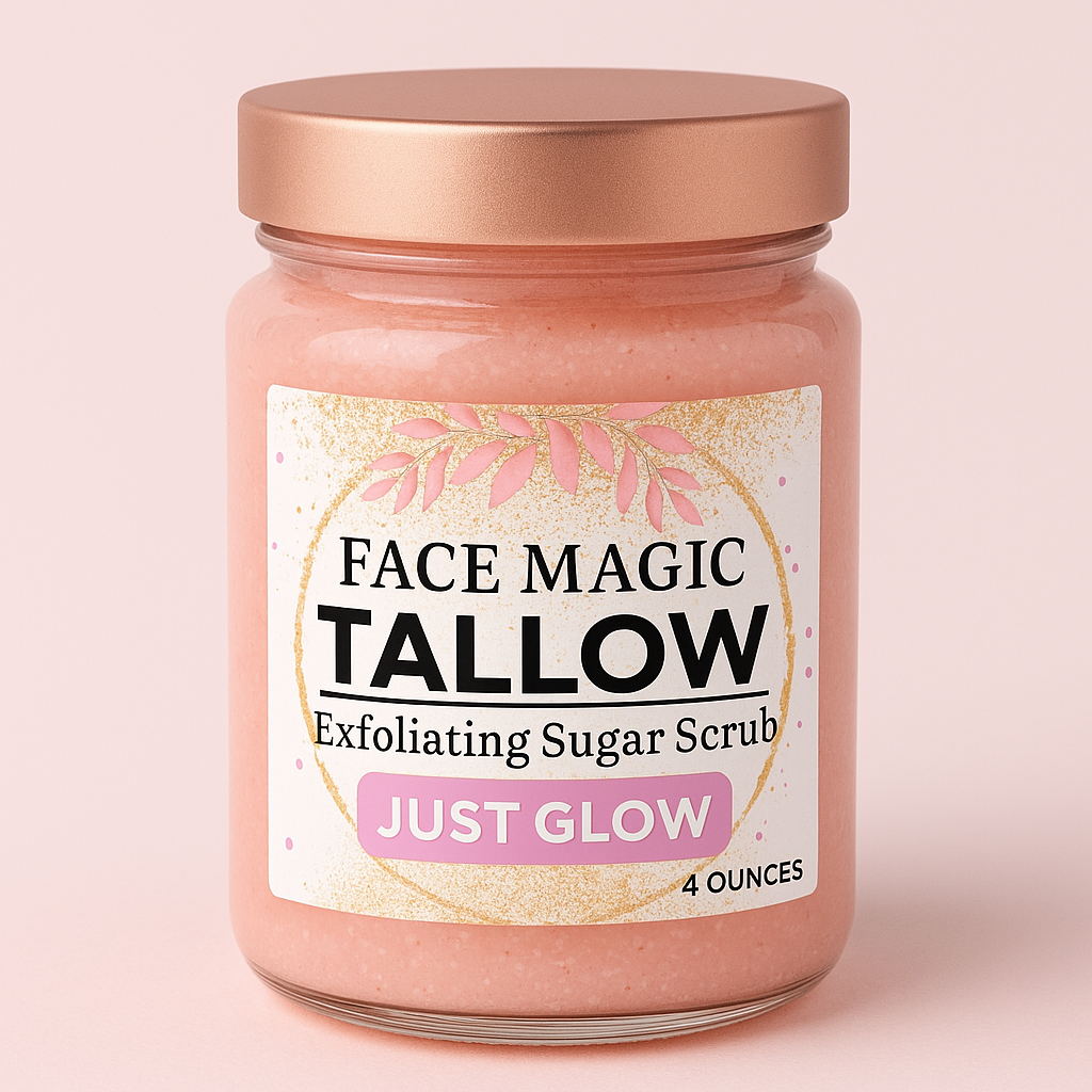 Face Magic: just Glow Tallow Fresh Face Sugar Scrub-Cream & Sugar