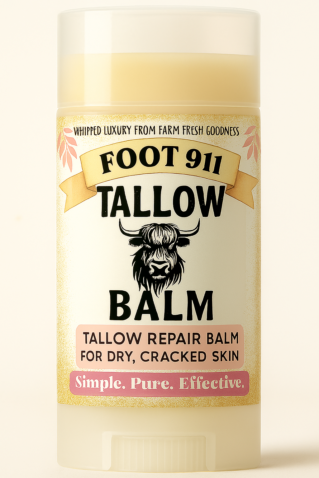 Foot Magic: 911 Dry, Cracked Heel Tallow Stick